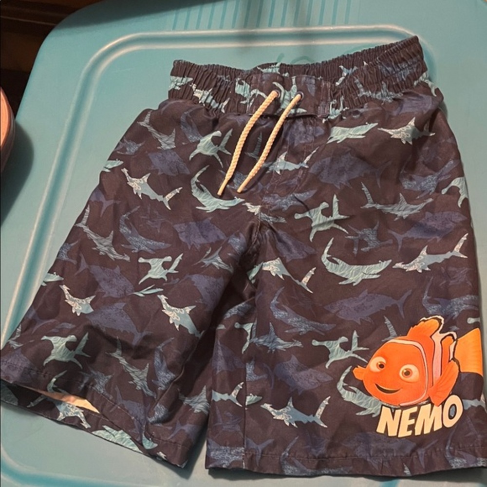 Disney Blue Nemo Kids Swim Trunks